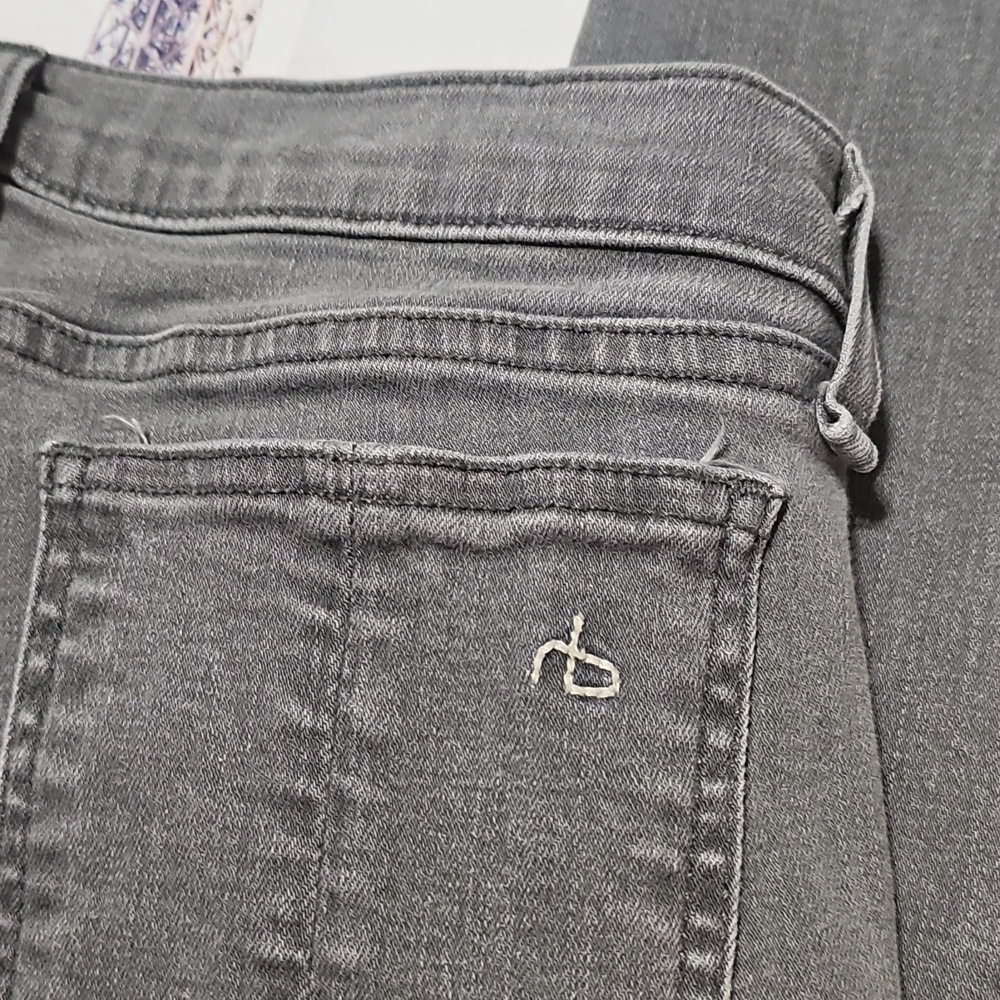 Rag & Bone Gray Denim Skinny Jeans Size 28 - Picture 5 of 6